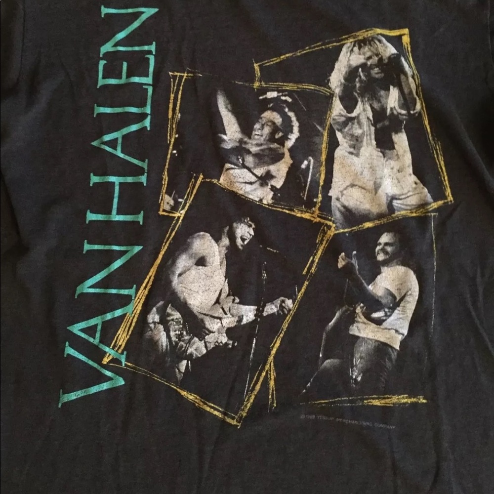 Official 1988 Van Halen Concert TShirt with CD Tee